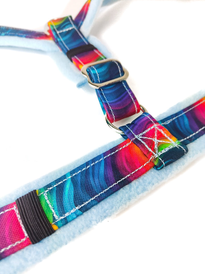 Rainbow Waves Dog Harness