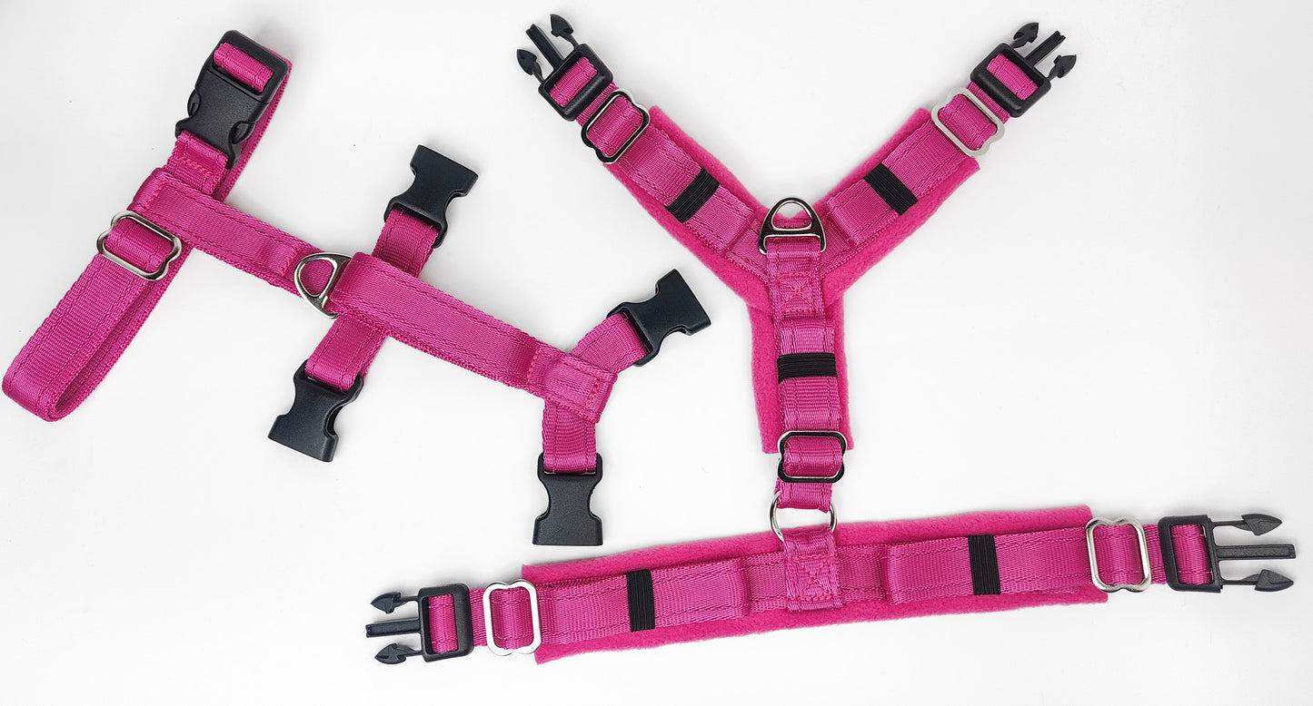 Escape Proof Adjustable Houdini Harness - Fleece Lined