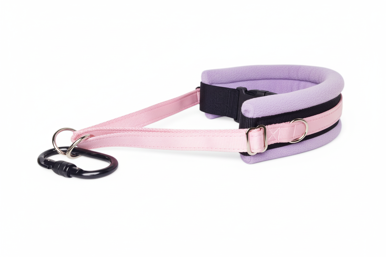 Baby pink and lilac collar