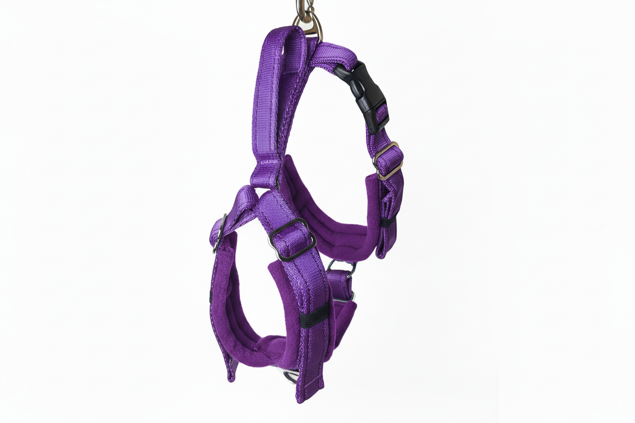 Purple Adjustable Vari-Fit Harness - Fleece Lined