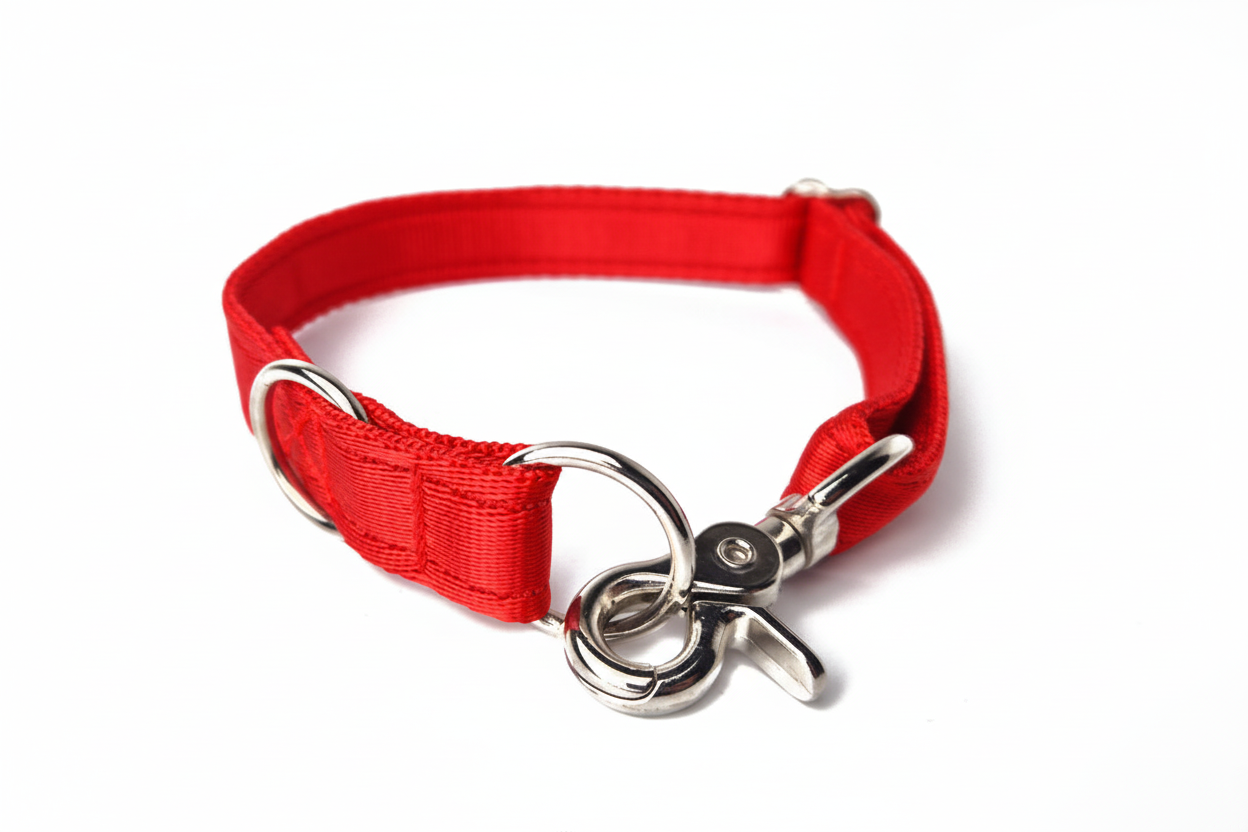 Red trigger clip collar