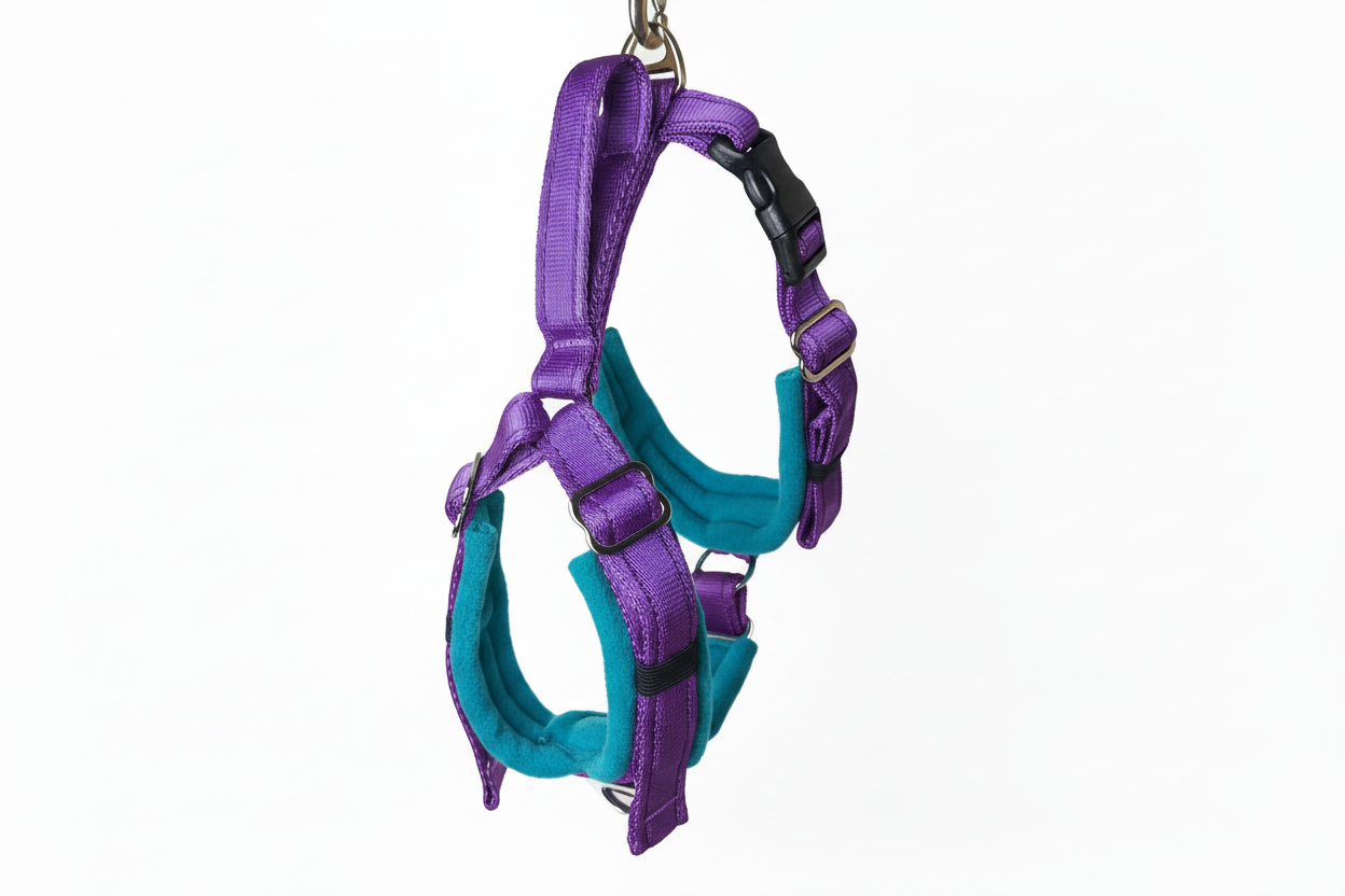 Purple Adjustable Vari-Fit Harness - Fleece Lined