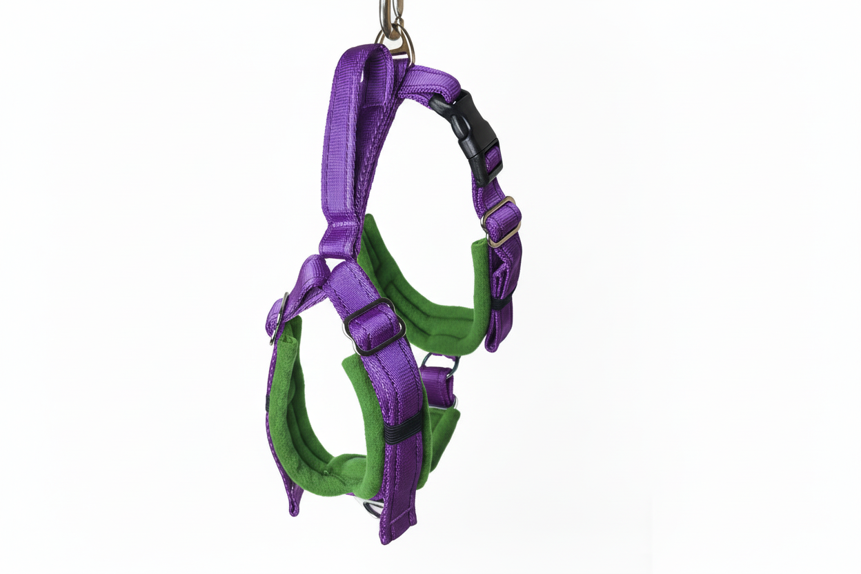 Purple Adjustable Vari-Fit Harness - Fleece Lined