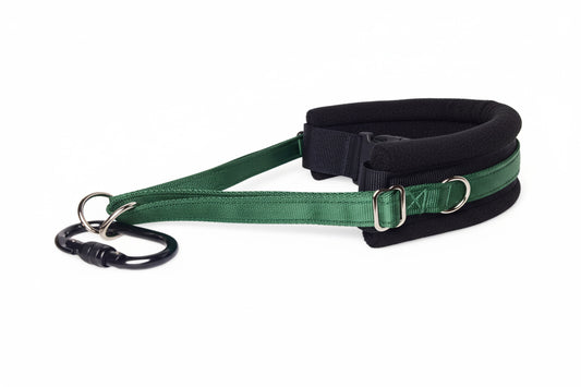 Hands Free Dog Walking Belt - Forest Green Webbing