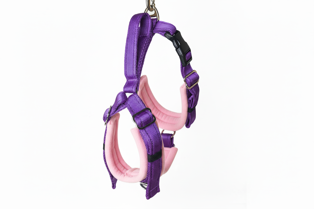 Purple Adjustable Vari-Fit Harness - Fleece Lined