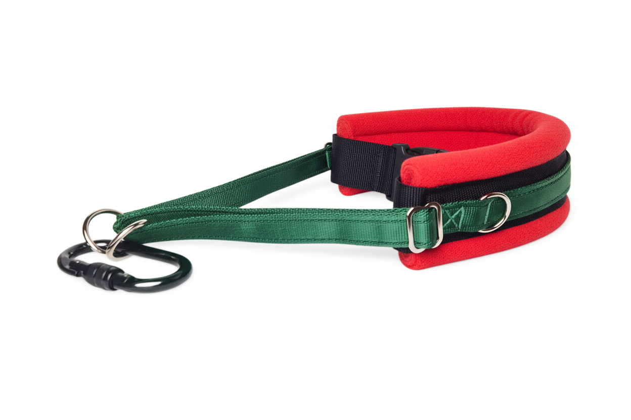 Hands Free Dog Walking Belt - Forest Green Webbing