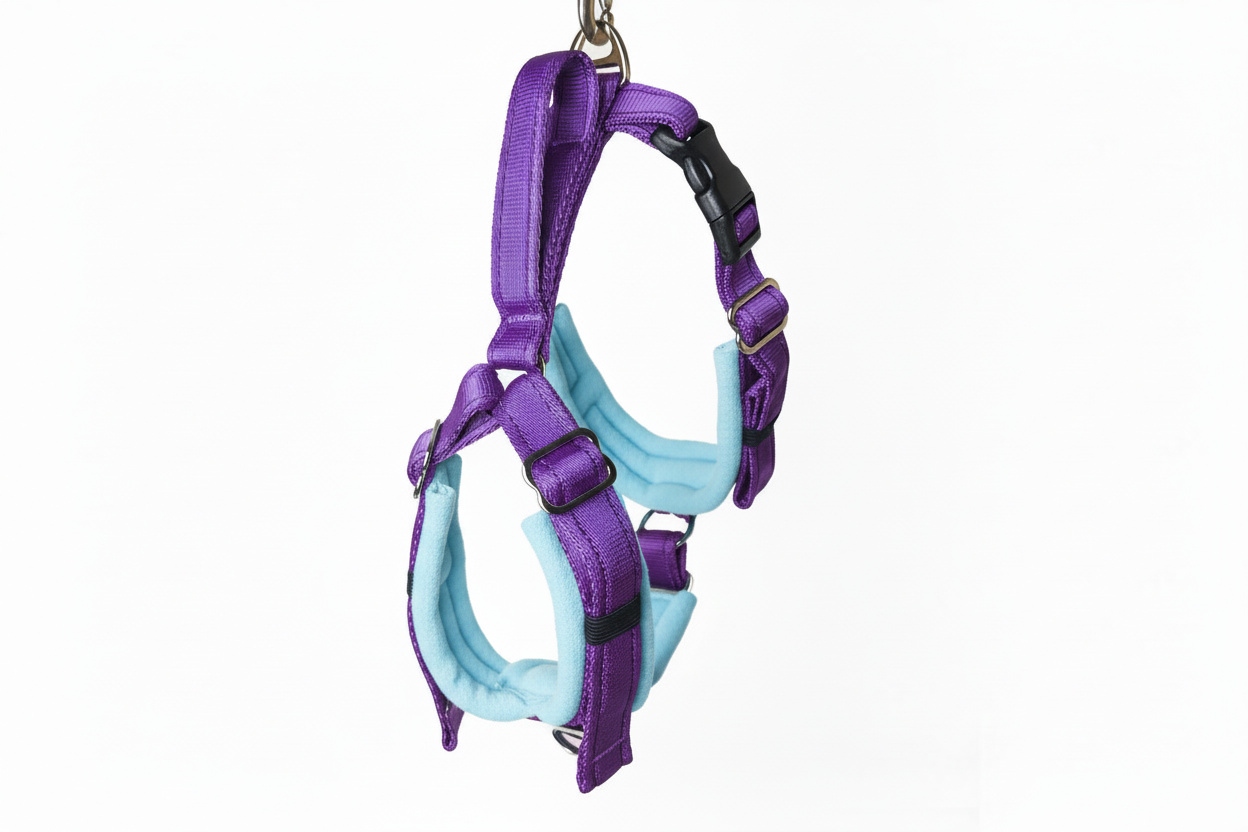 Purple Adjustable Vari-Fit Harness - Fleece Lined