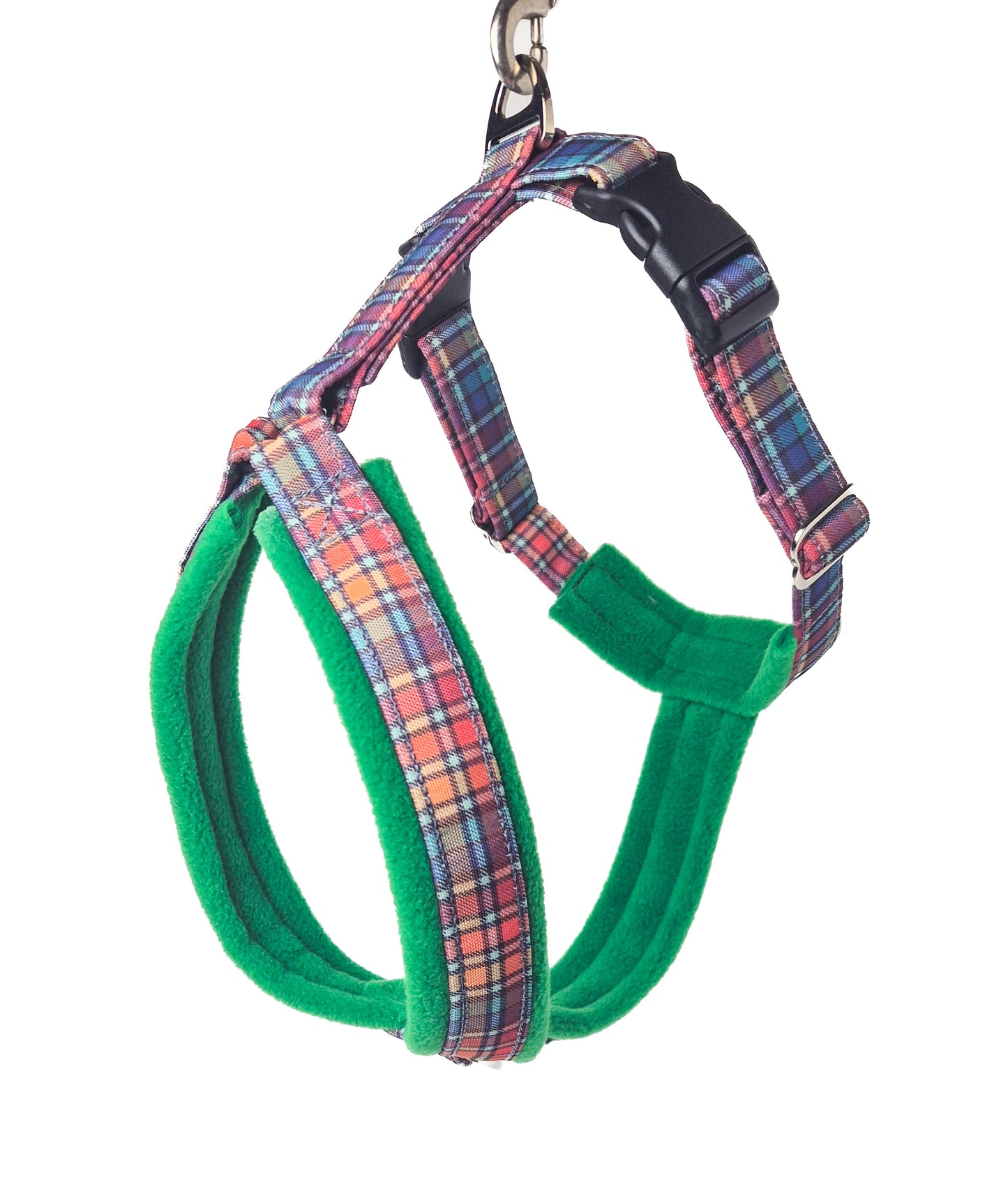 Rainbow Tartan Dog Harness