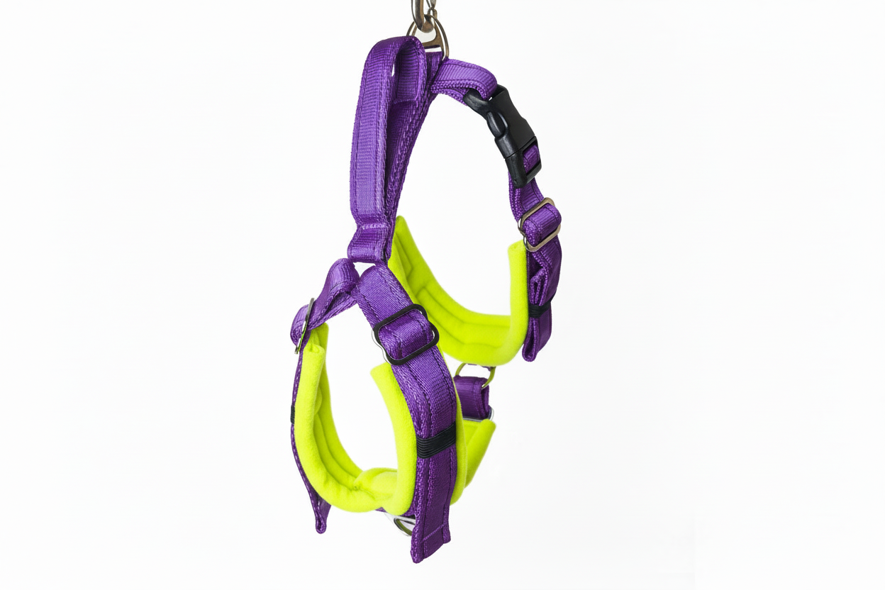 Purple Adjustable Vari-Fit Harness - Fleece Lined