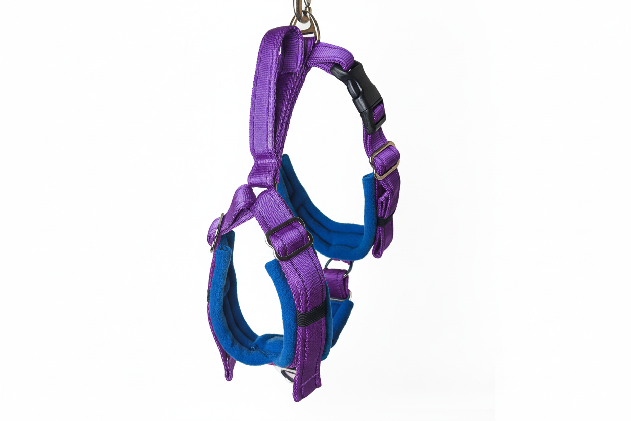 Purple Adjustable Vari-Fit Harness - Fleece Lined