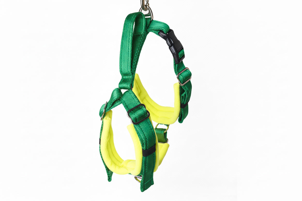 Emerald Green Adjustable Vari-Fit Harness - Fleece Lined