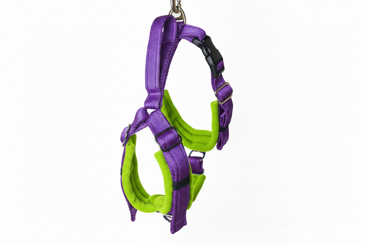 Purple Adjustable Vari-Fit Harness - Fleece Lined