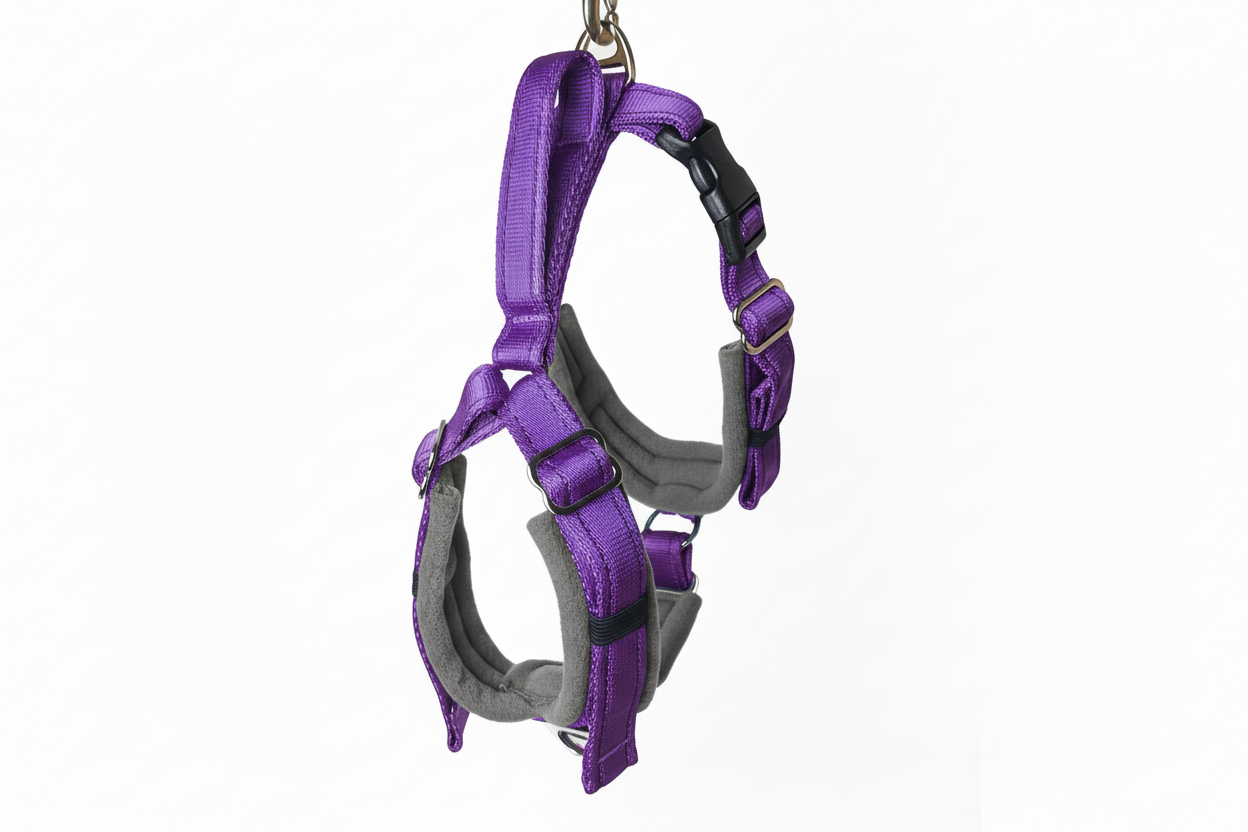 Purple Adjustable Vari-Fit Harness - Fleece Lined
