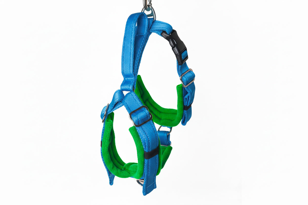 Electric Blue Adjustable Vari-Fit Harness - Fleece Lined
