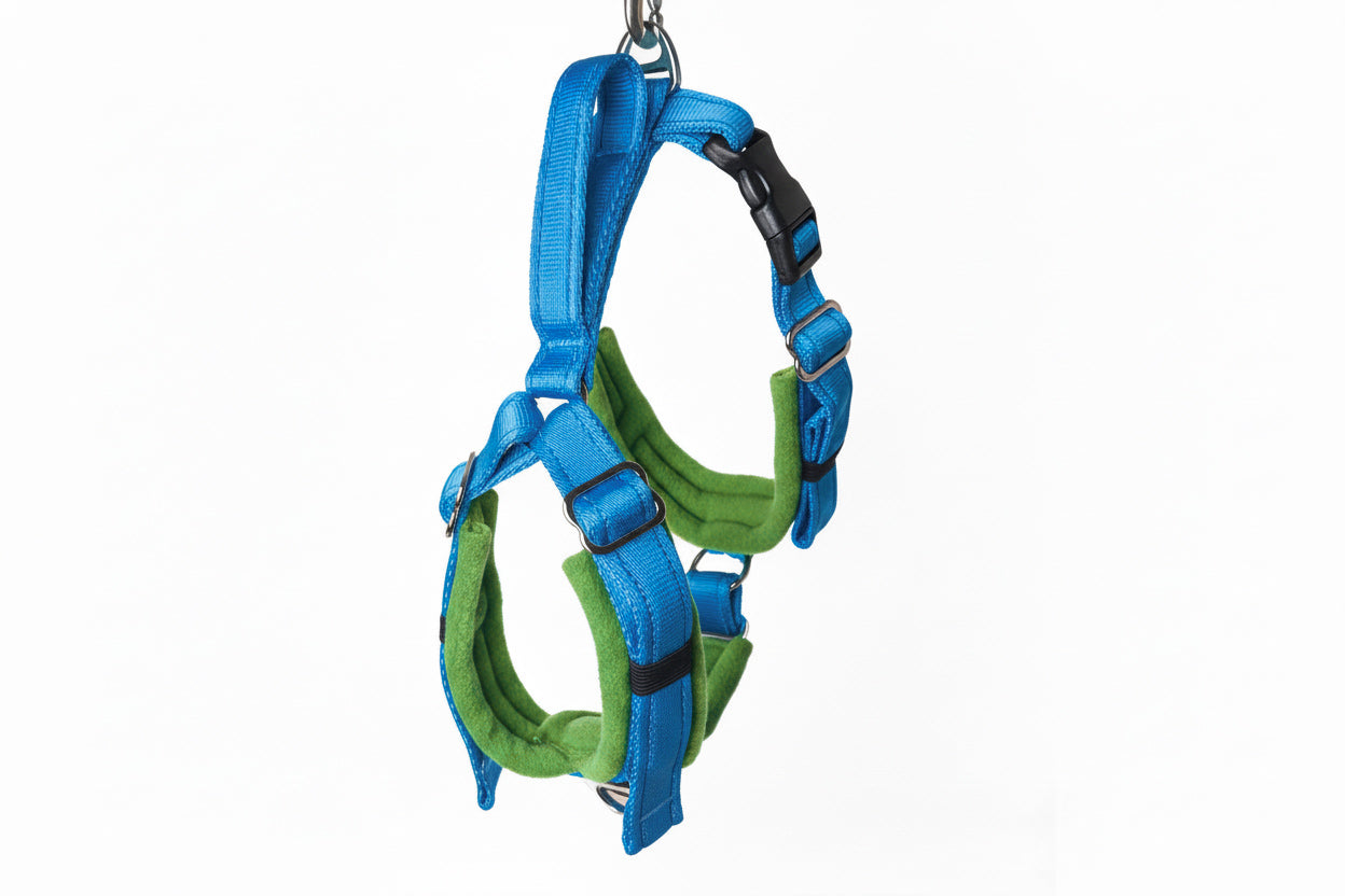 Electric Blue Adjustable Vari-Fit Harness - Fleece Lined