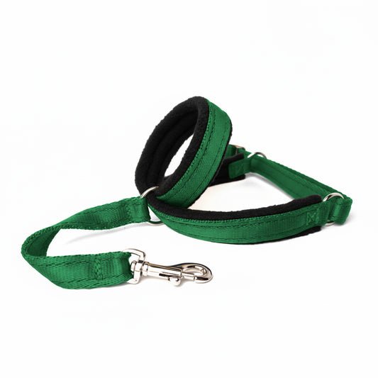 Figure 8 Martingale Headcollar - Forest Green Webbing