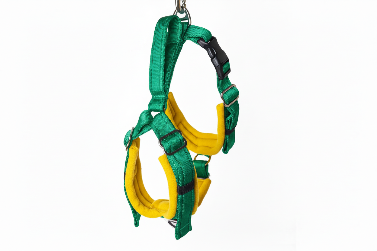 Emerald Green Adjustable Vari-Fit Harness - Fleece Lined