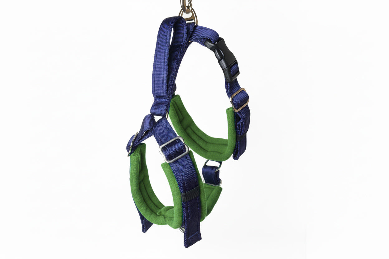 Navy Blue Adjustable Vari-Fit Harness - Fleece Lined