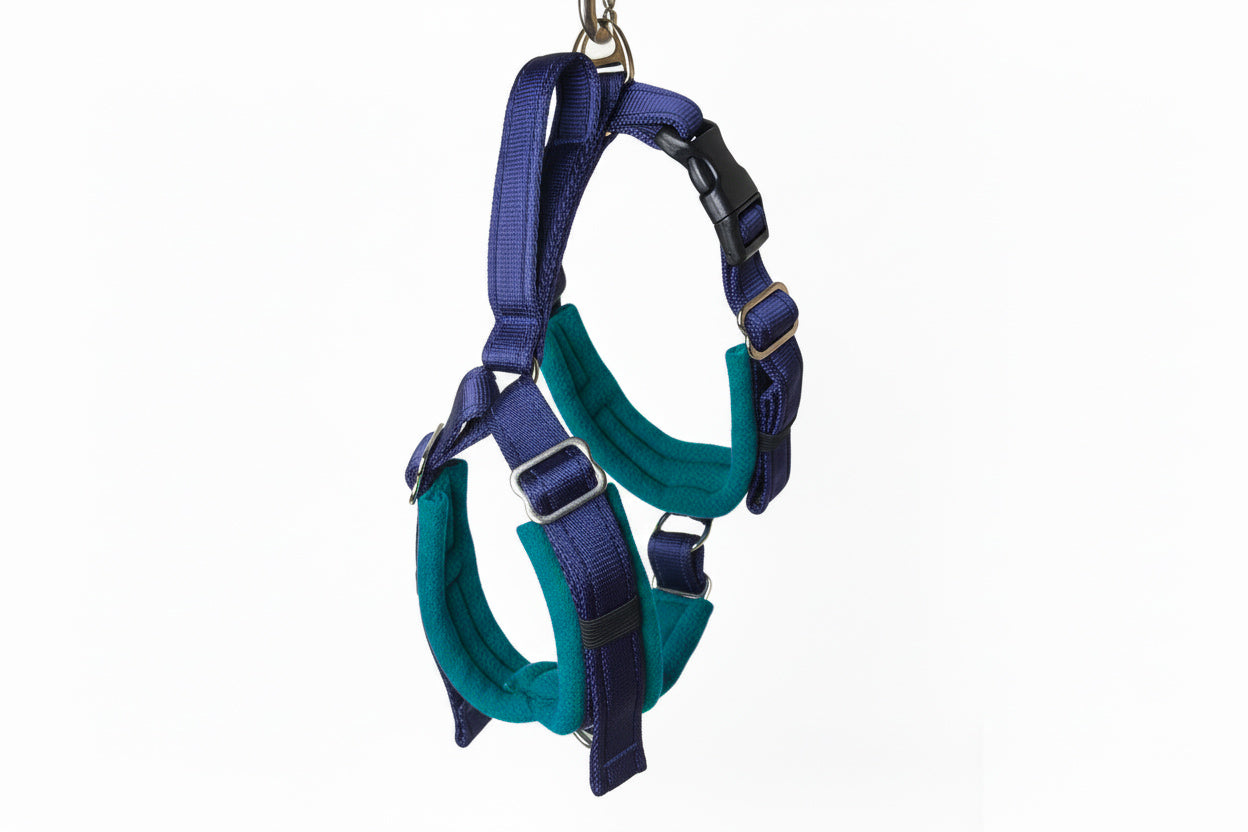 Navy Blue Adjustable Vari-Fit Harness - Fleece Lined