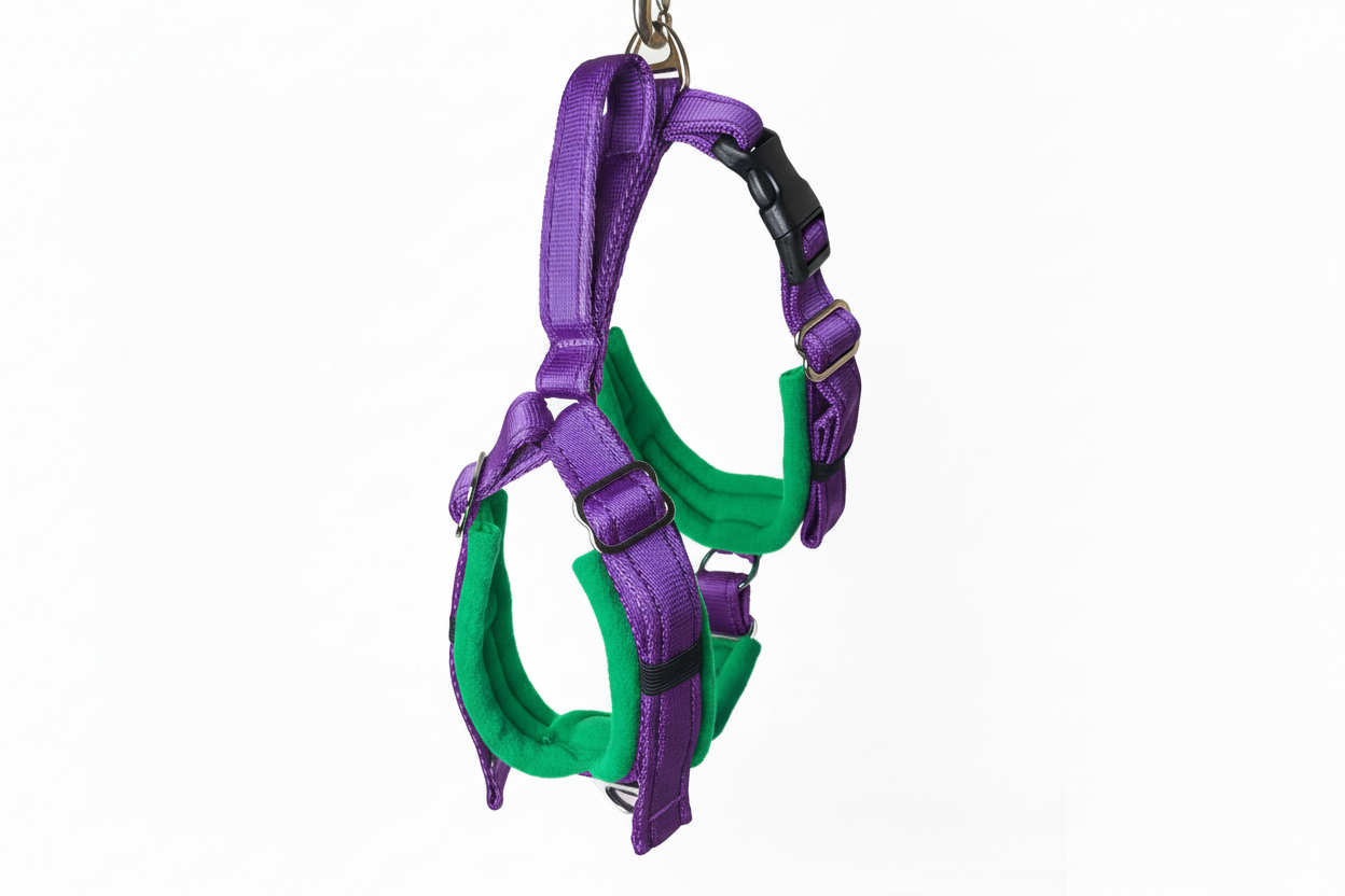 Purple Adjustable Vari-Fit Harness - Fleece Lined