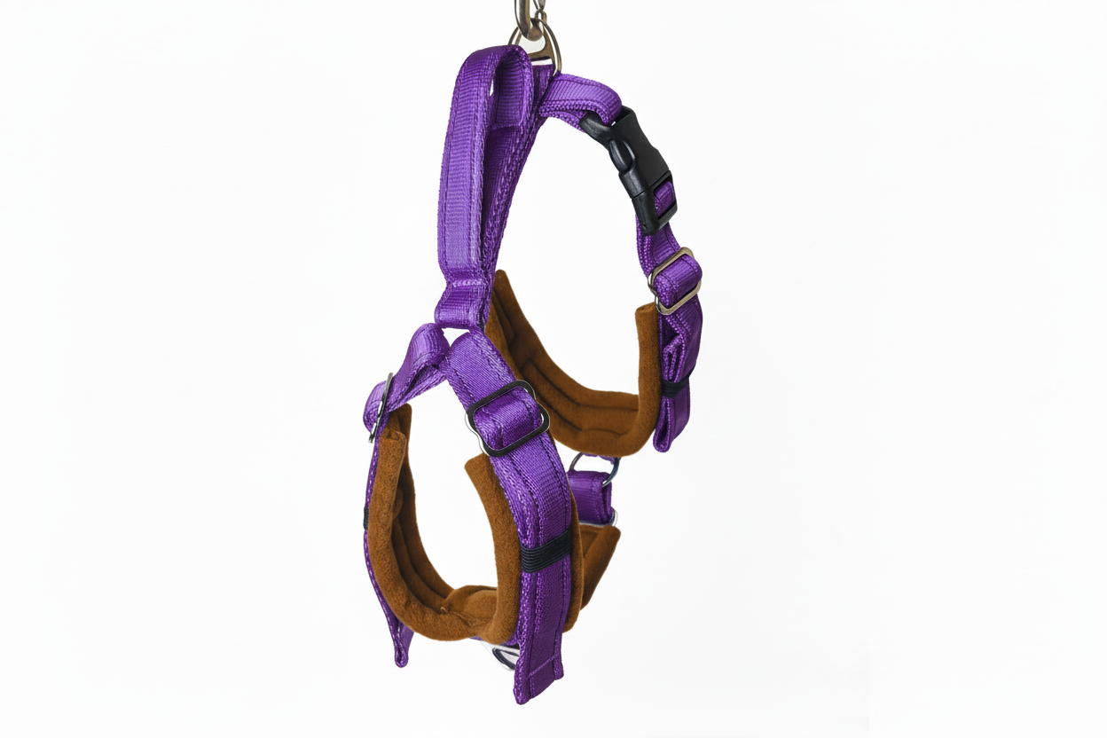 Purple Adjustable Vari-Fit Harness - Fleece Lined