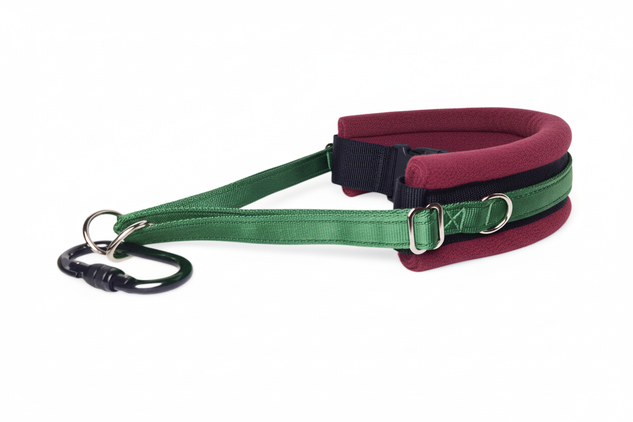 Hands Free Dog Walking Belt - Forest Green Webbing