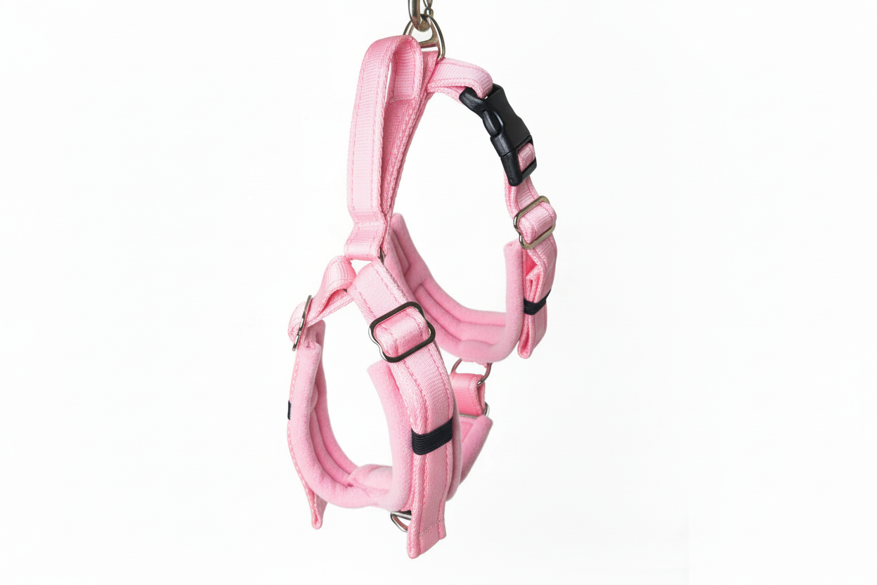 All baby pink harness
