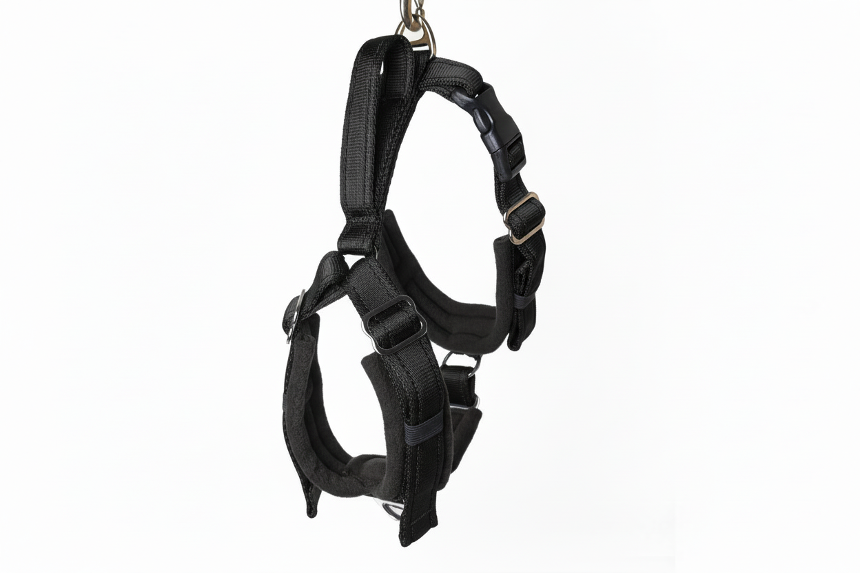 All black harness