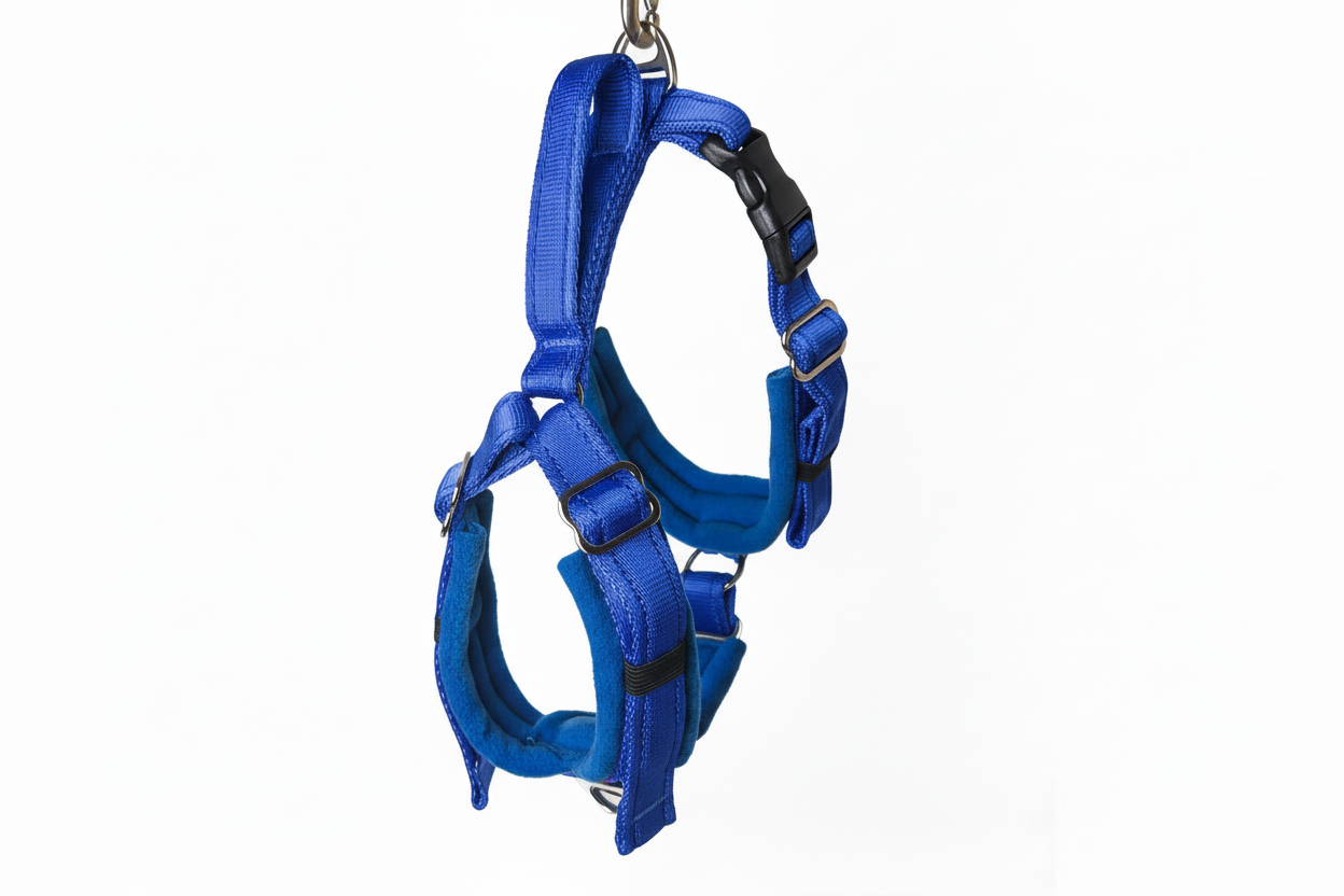 All royal blue harness