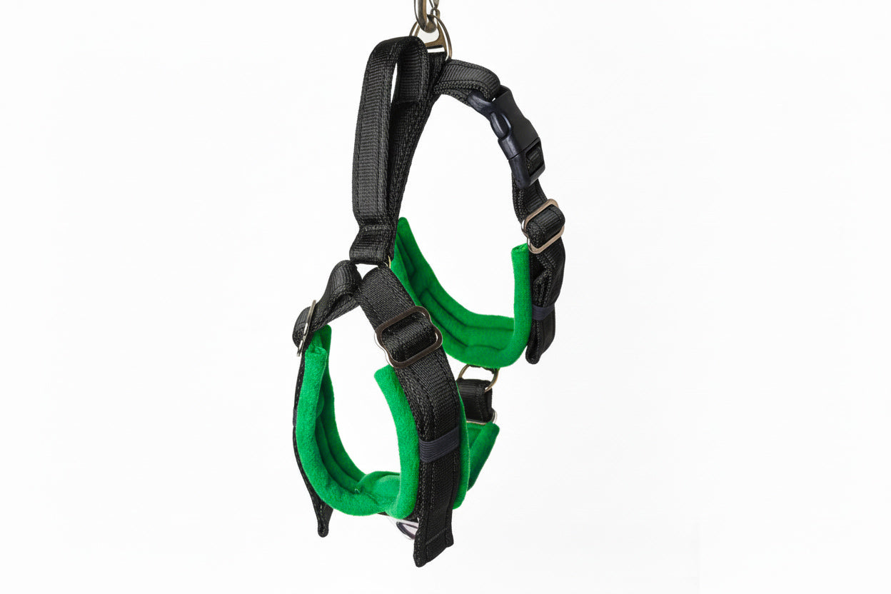 Black Adjustable Vari-Fit Harness - Fleece Lined