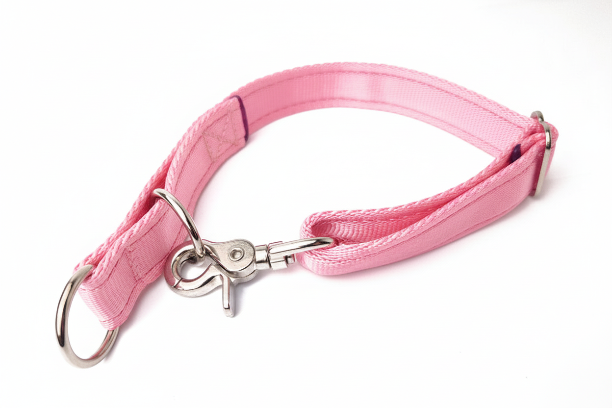 Baby pink lanyard
