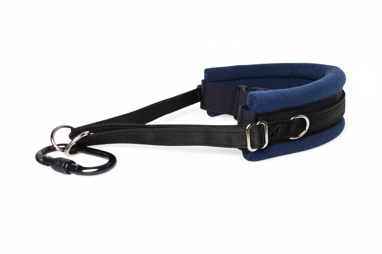 Black and navy collar