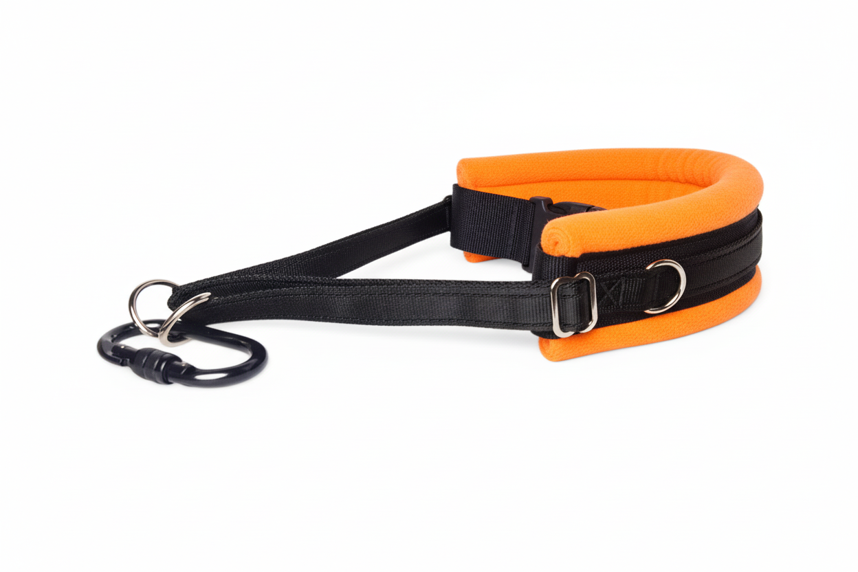 Black and orange collar