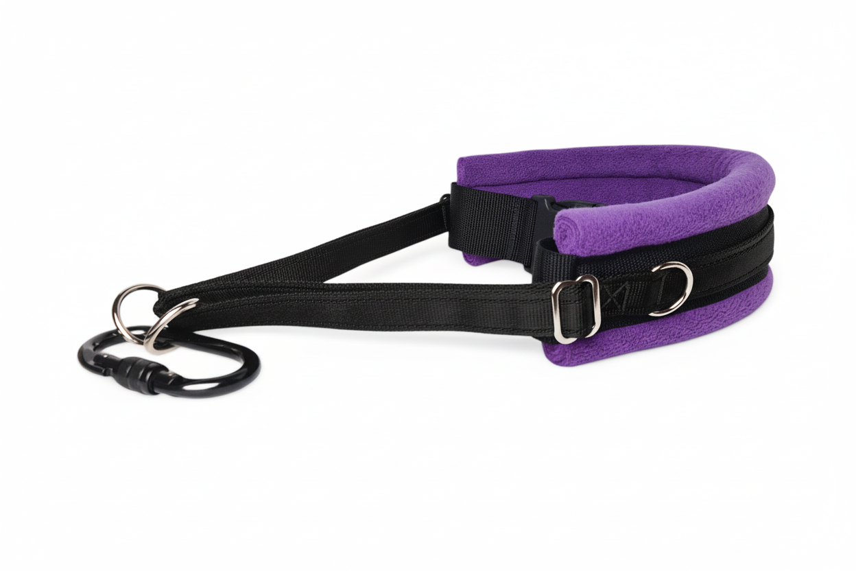 Black and purple collar