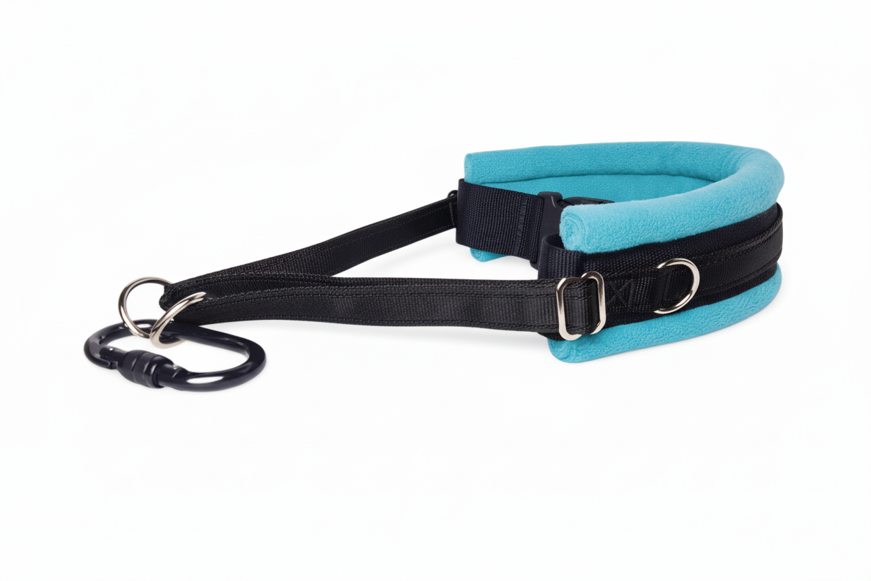 Black and turquoise collar