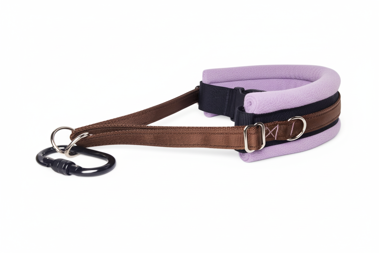 Brown and lilac collar