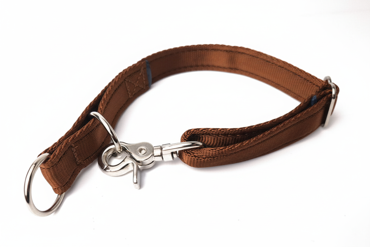Brown lanyard