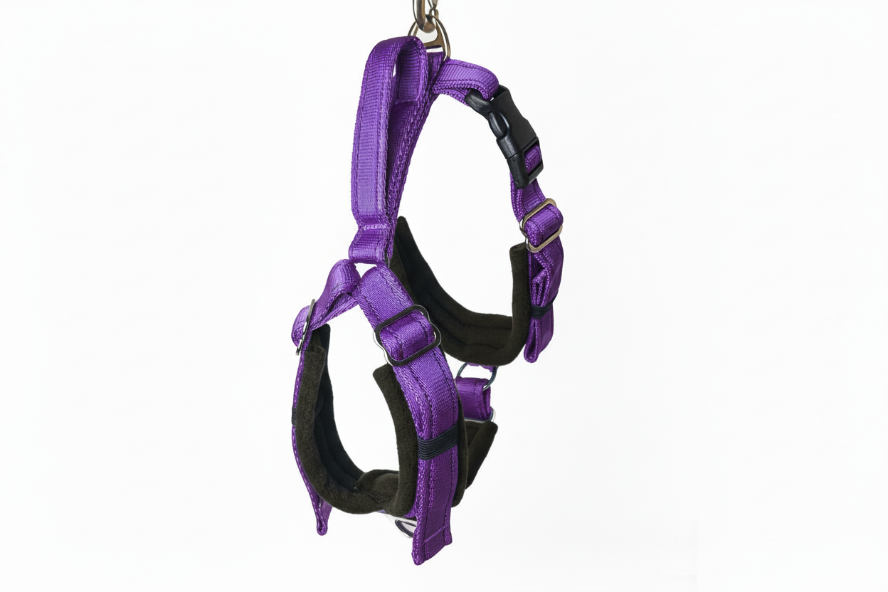 Purple Adjustable Vari-Fit Harness - Fleece Lined