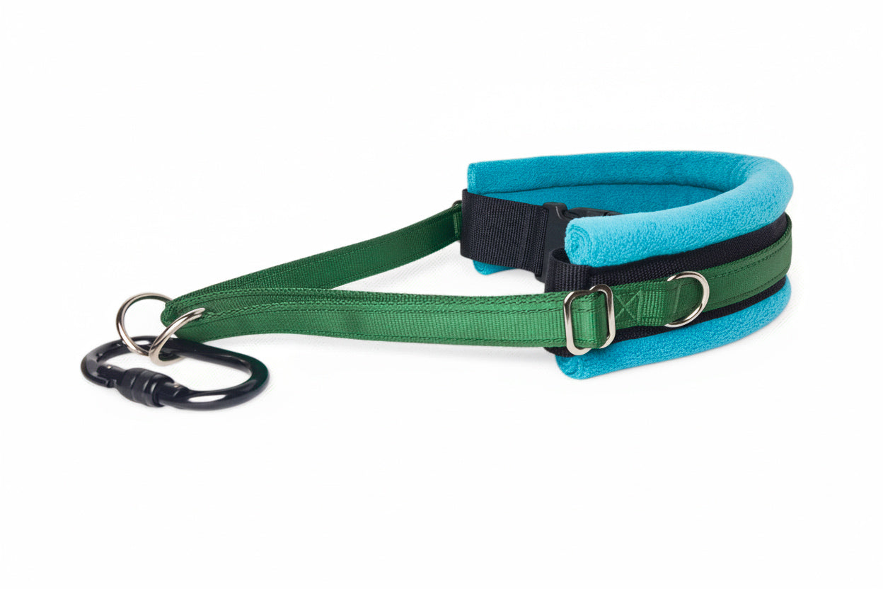 Hands Free Dog Walking Belt - Forest Green Webbing