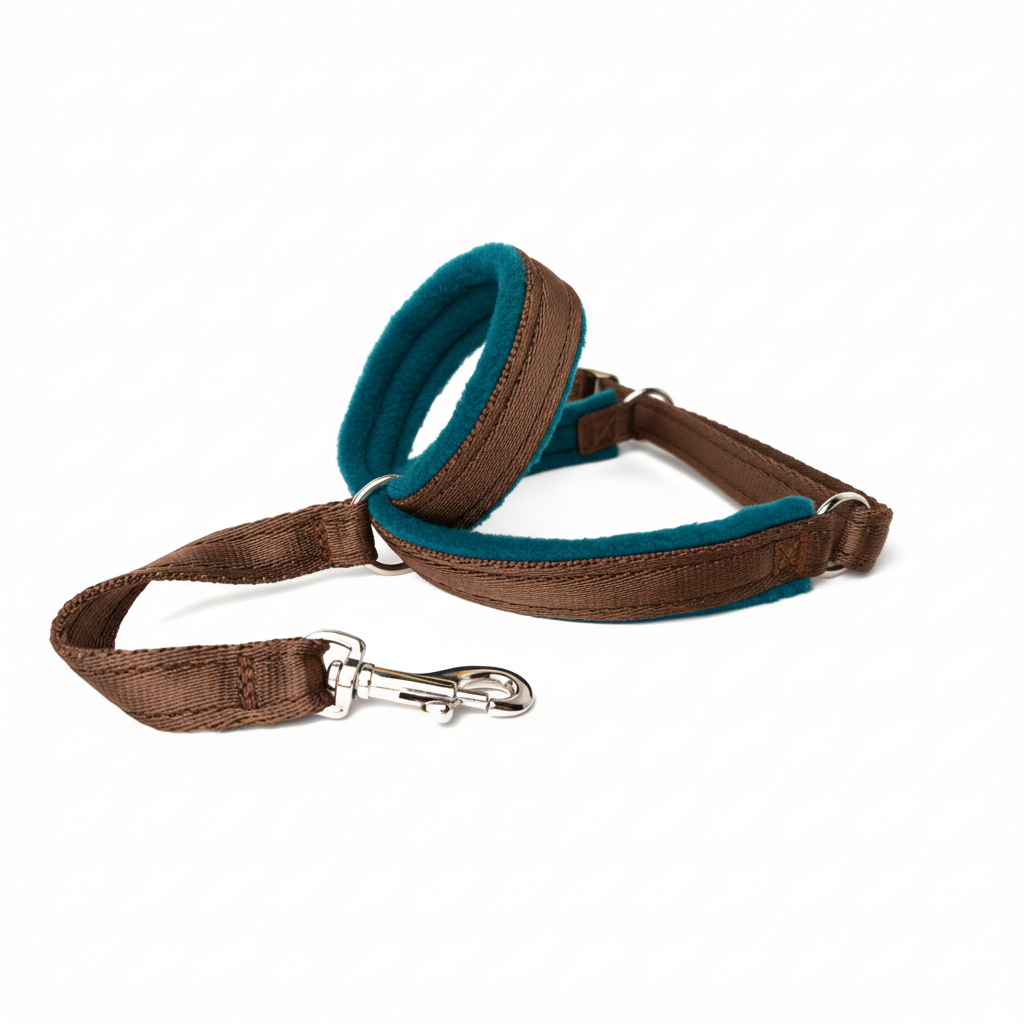 Dark teal/petrol blue padding