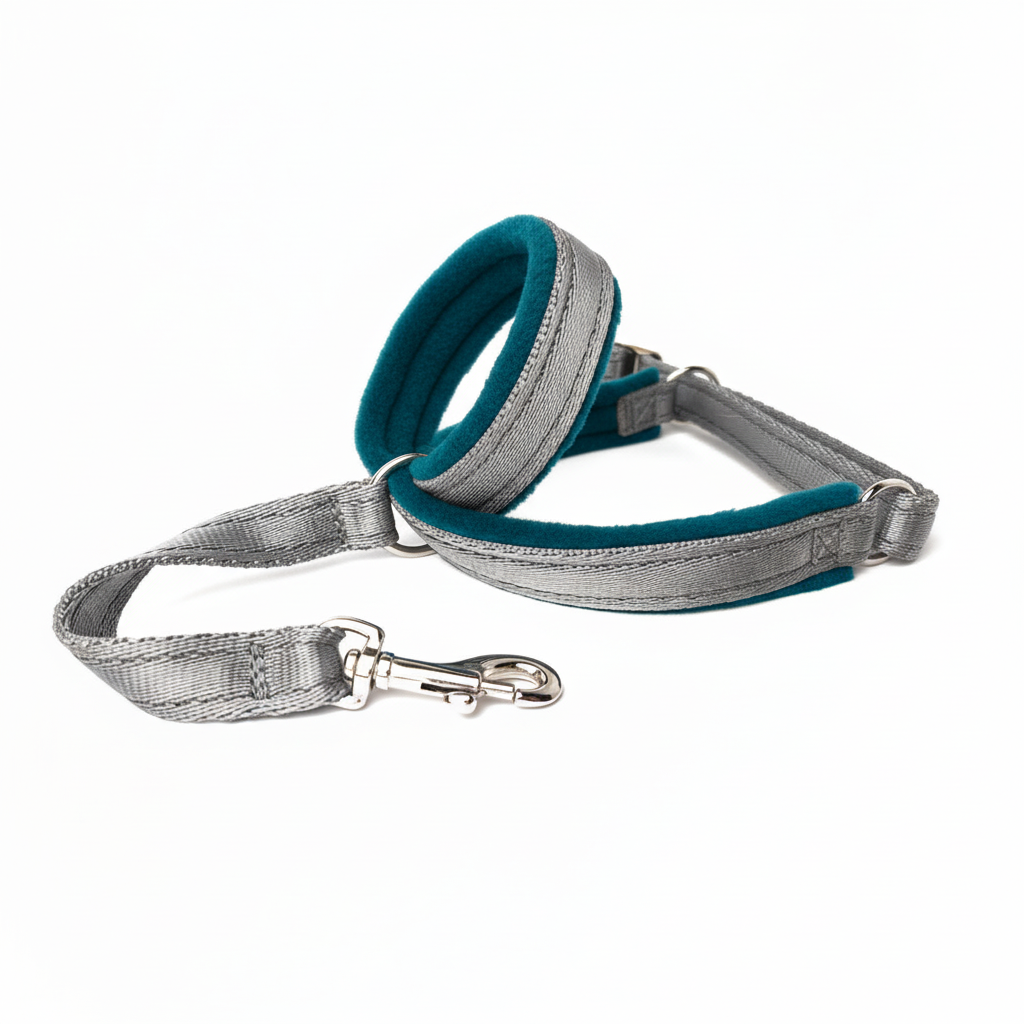 Dark teal/petrol blue padding