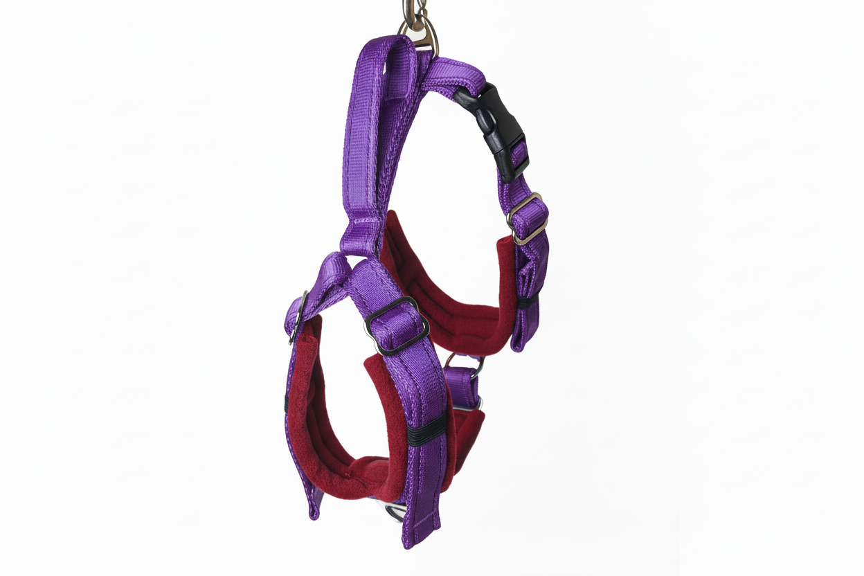 Purple Adjustable Vari-Fit Harness - Fleece Lined