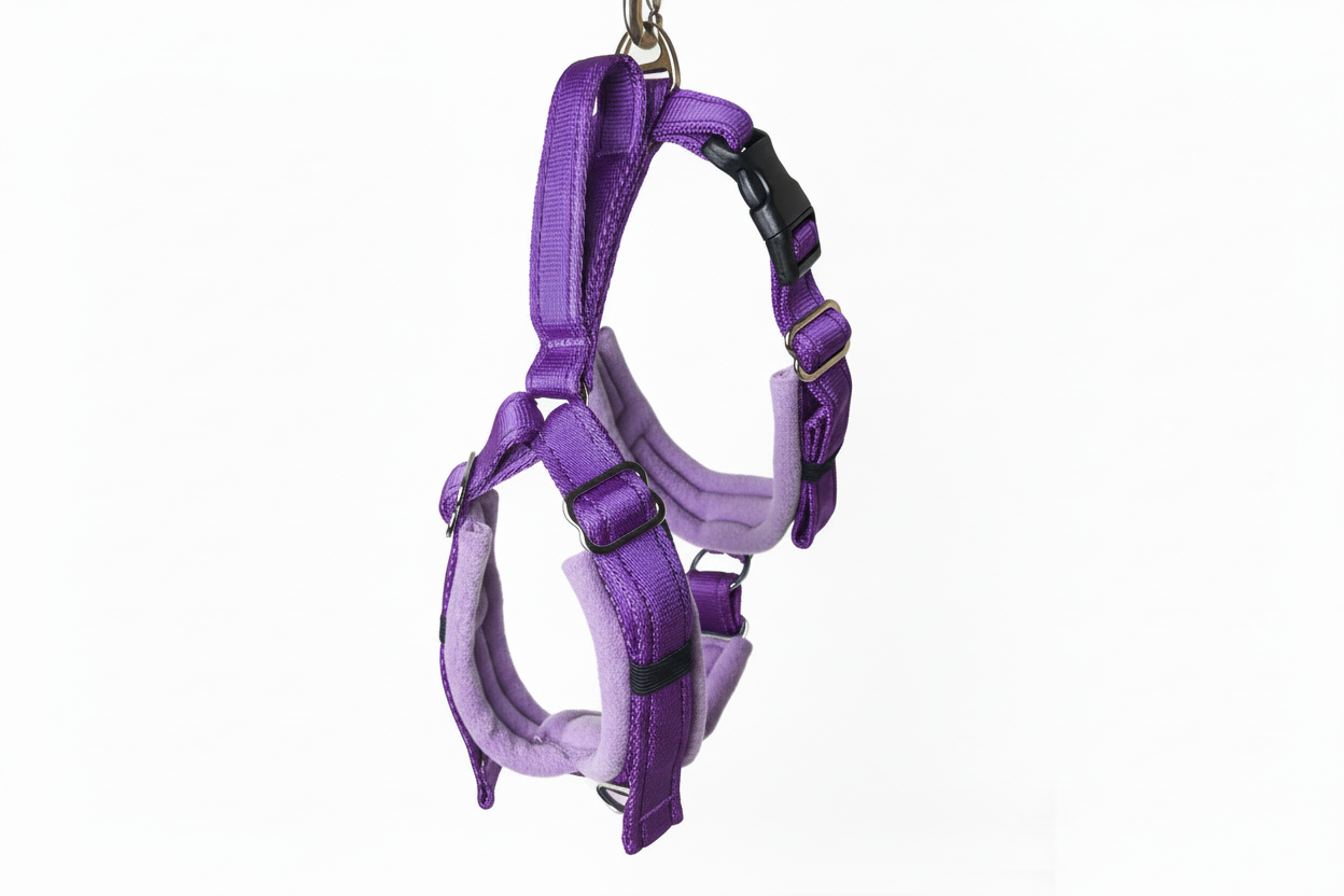 Purple Adjustable Vari-Fit Harness - Fleece Lined