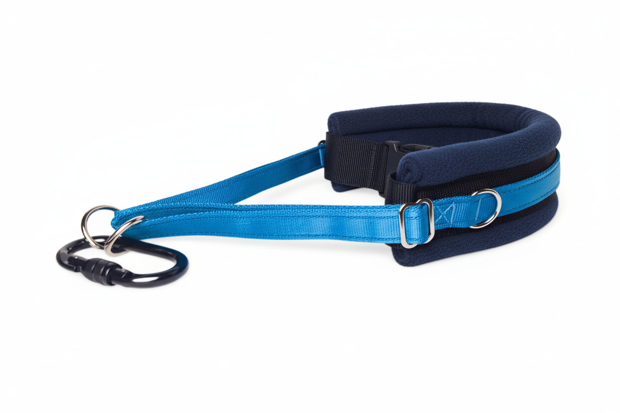Electric blue and navy collar