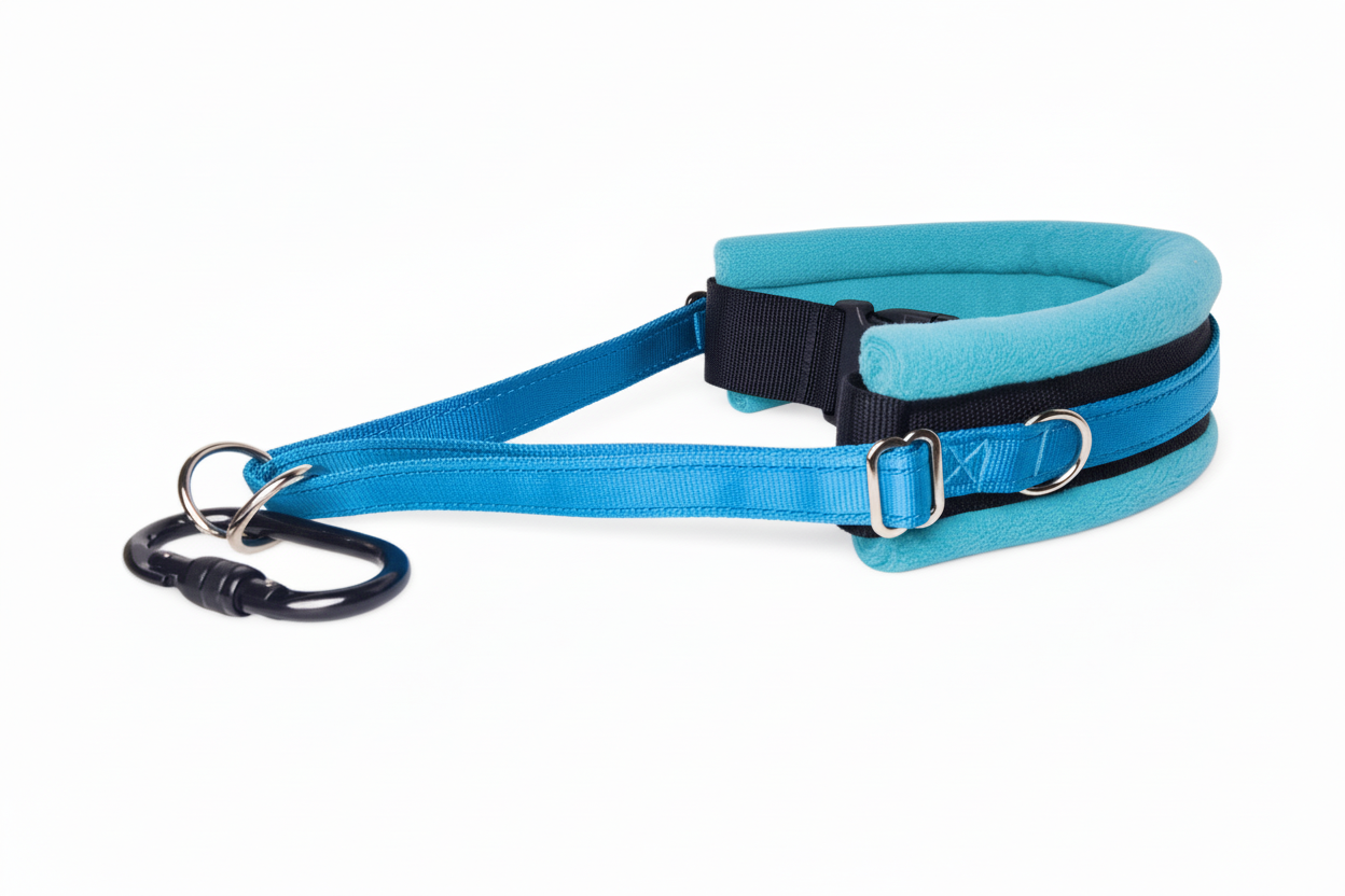 Electric blue and turquoise collar