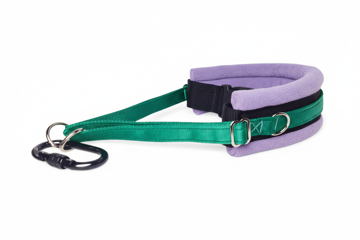 Emerald and lilac collar