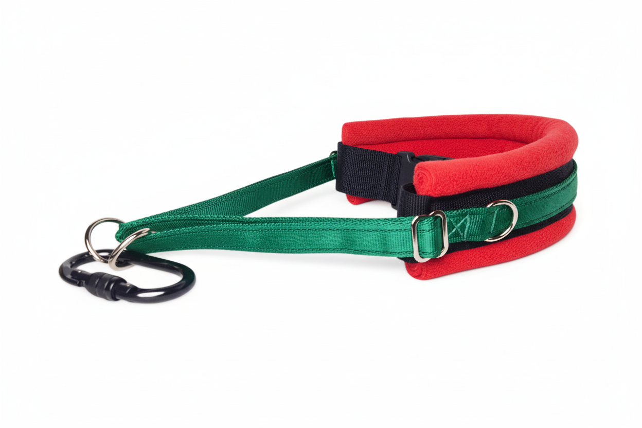 Emerald and red collar