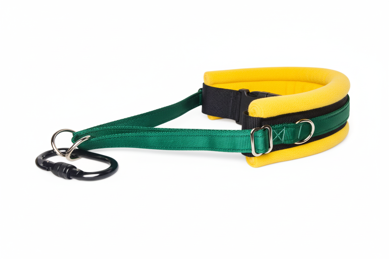 Emerald and sunshine yellow collar