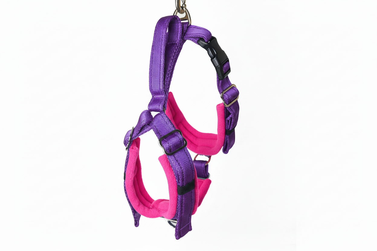 Purple Adjustable Vari-Fit Harness - Fleece Lined