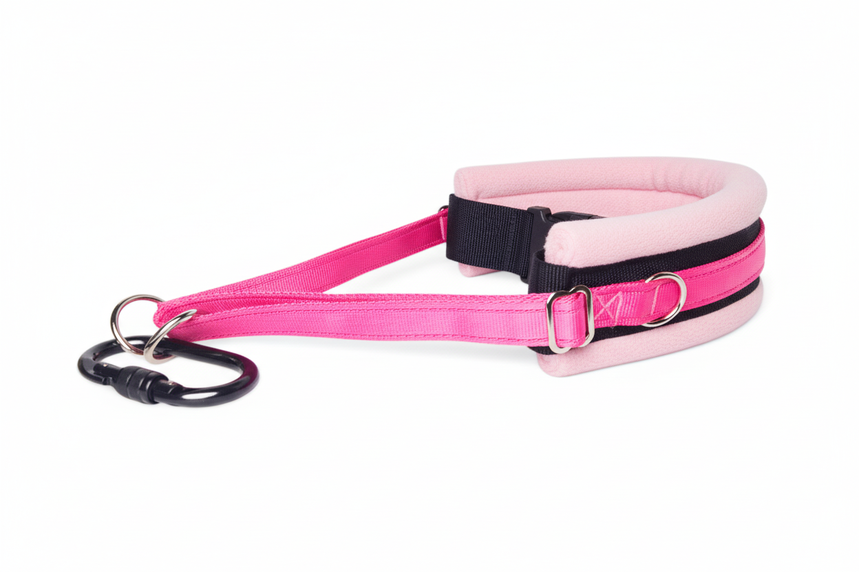 Hot pink and baby pink collar